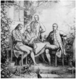 Schiller, Wilhelm, Alexander von Humboldt y Goethe en Jena