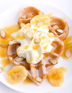 Waffles con Banana