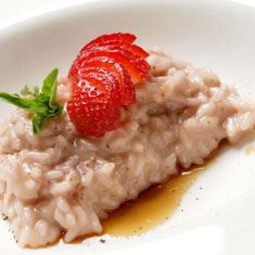 Risotto con fresas
