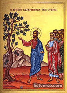 Jesus y la higuera