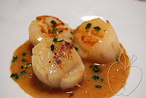 Vieiras en salsa de azafran 2