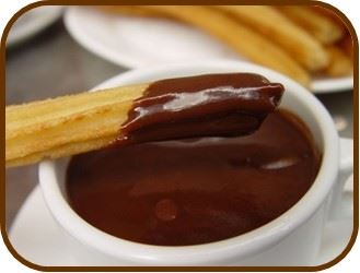 churro con chocolate