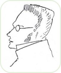 Caricatura de Stirner realizada por Friedrich Engels hacia 1892