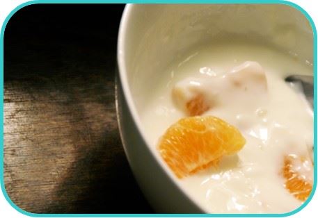 receta de Yogur griego con mandarina, miel y frutos secos