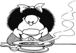 mafalda no quiere comer