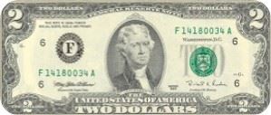 Billete de 2$