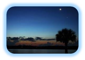 Jupiter, Marte y Mercurio cerca de la Luna