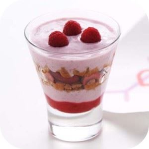 Yogur con fresas