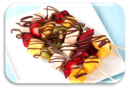 Brochetas afrodisiacas