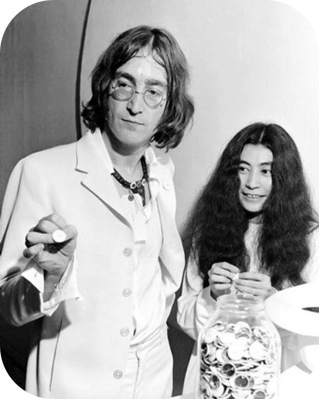 John Lennon y Yoko Ono
