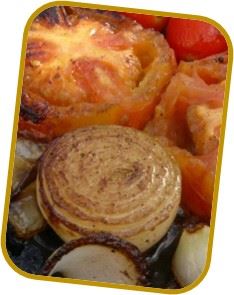 Receta Tomate y cebolla a la parrilla